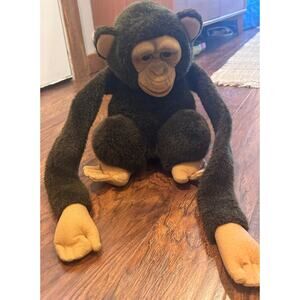 VTG Hosung Realistic Chimpanzee Monkey Animal Full Hand Puppet Mouth Squeaker 92